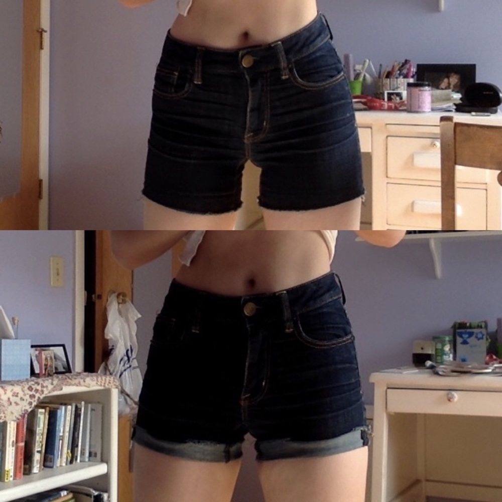 American Eagle Dark Wash Shorts